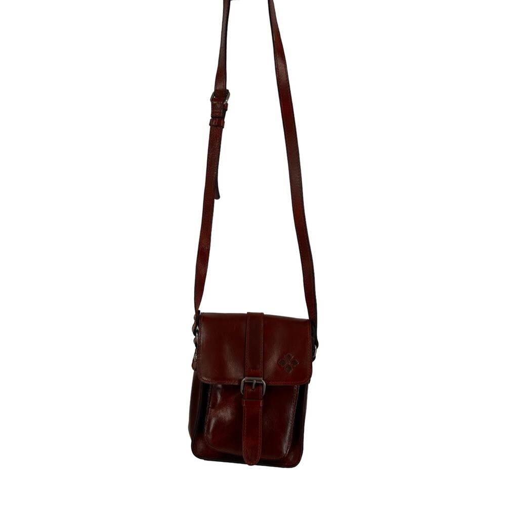 Patricia Nash Lari Oxblood Red Leather Crossbody Satchel Purse - Picture 3 of 13